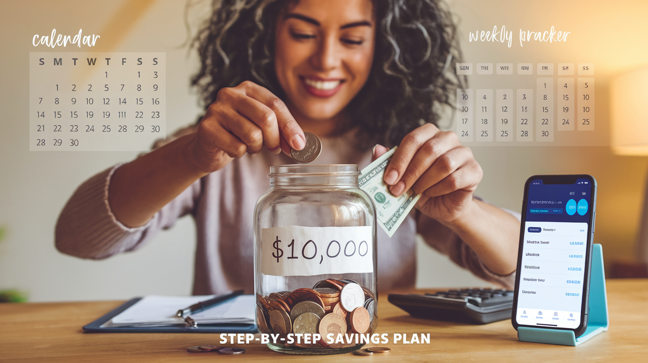 How to Save $10,000 in a Year (Step-by-Step Plan)